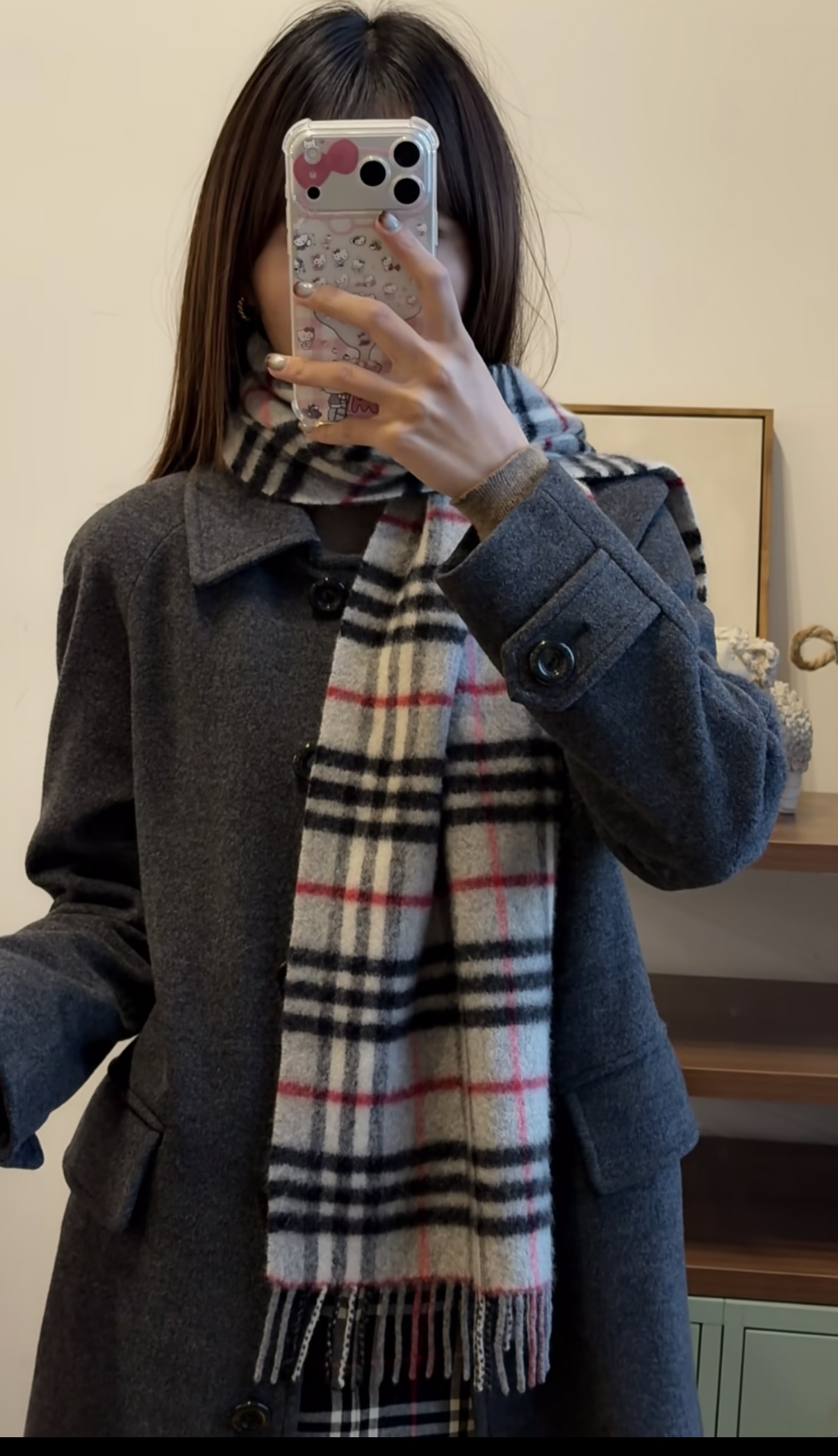 P巴宝莉 新款👏👏超级有品百搭的款，。绝对质量好到爆的超值❗️最新出口🇬🇧男女羊绒围巾.手感细腻度非常好