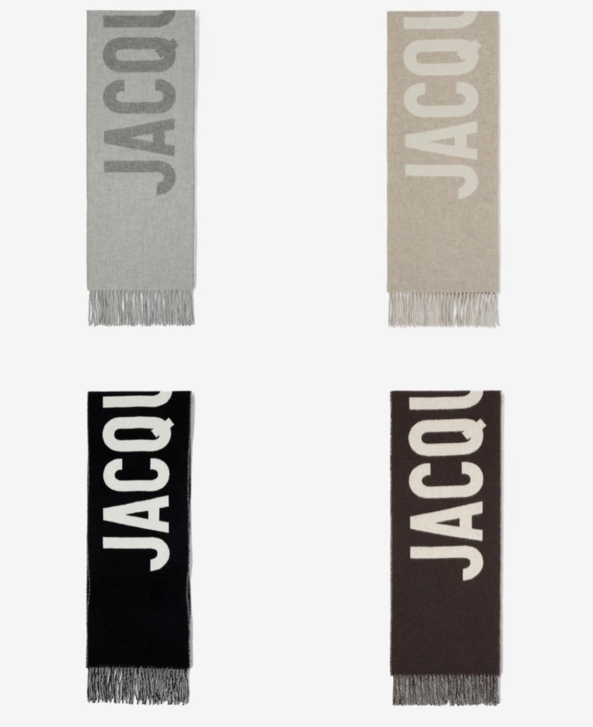 PJacquemus 双面围巾❗今年真的被疯狂种草 今年冬天就非宠这条 好看的要疯掉了，太有型太有魅力了