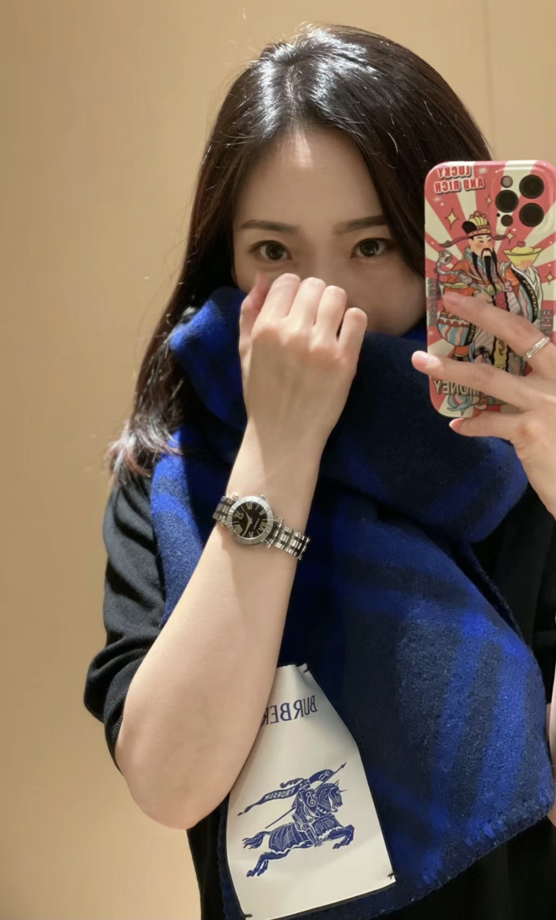 。【全智贤同款】低调的奢侈感❗️极品柔美精英高手级别的时髦感围巾❗️这款Burberry羊绒羊毛混纺围巾