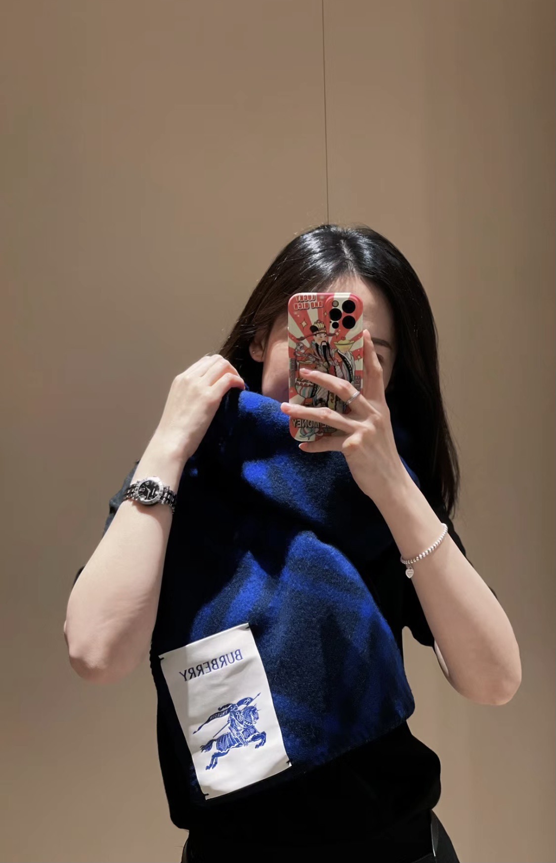 。【全智贤同款】低调的奢侈感❗️极品柔美精英高手级别的时髦感围巾❗️这款Burberry羊绒羊毛混纺围巾
