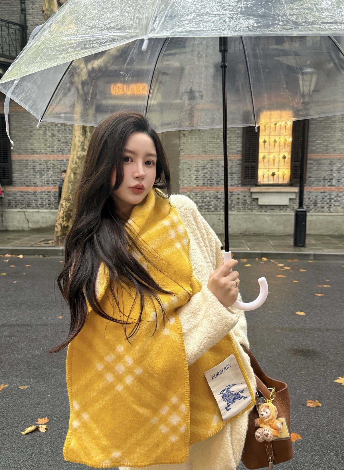 。【全智贤同款】低调的奢侈感❗️极品柔美精英高手级别的时髦感围巾❗️这款Burberry羊绒羊毛混纺围巾