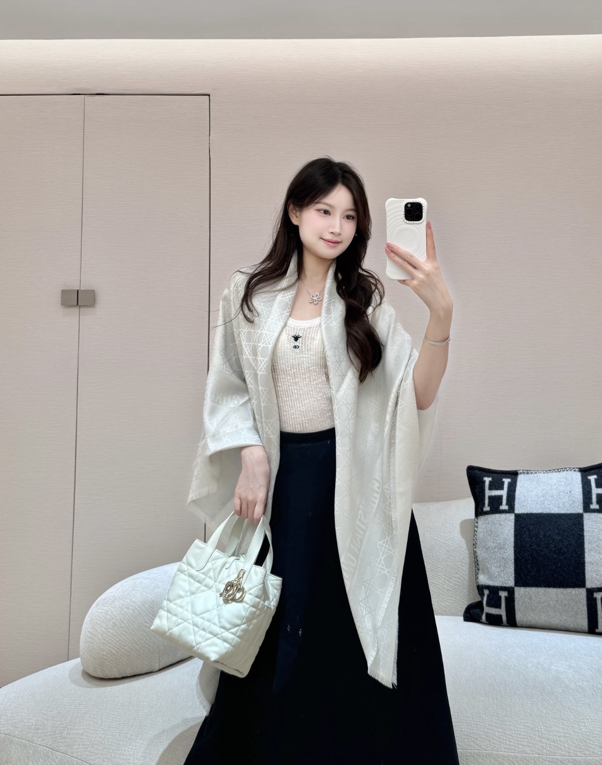 P高段位！是Dior的女人！经典藤格纹新演绎！！】实物有被惊艳到！！Dior今年25秋冬新出的Canna