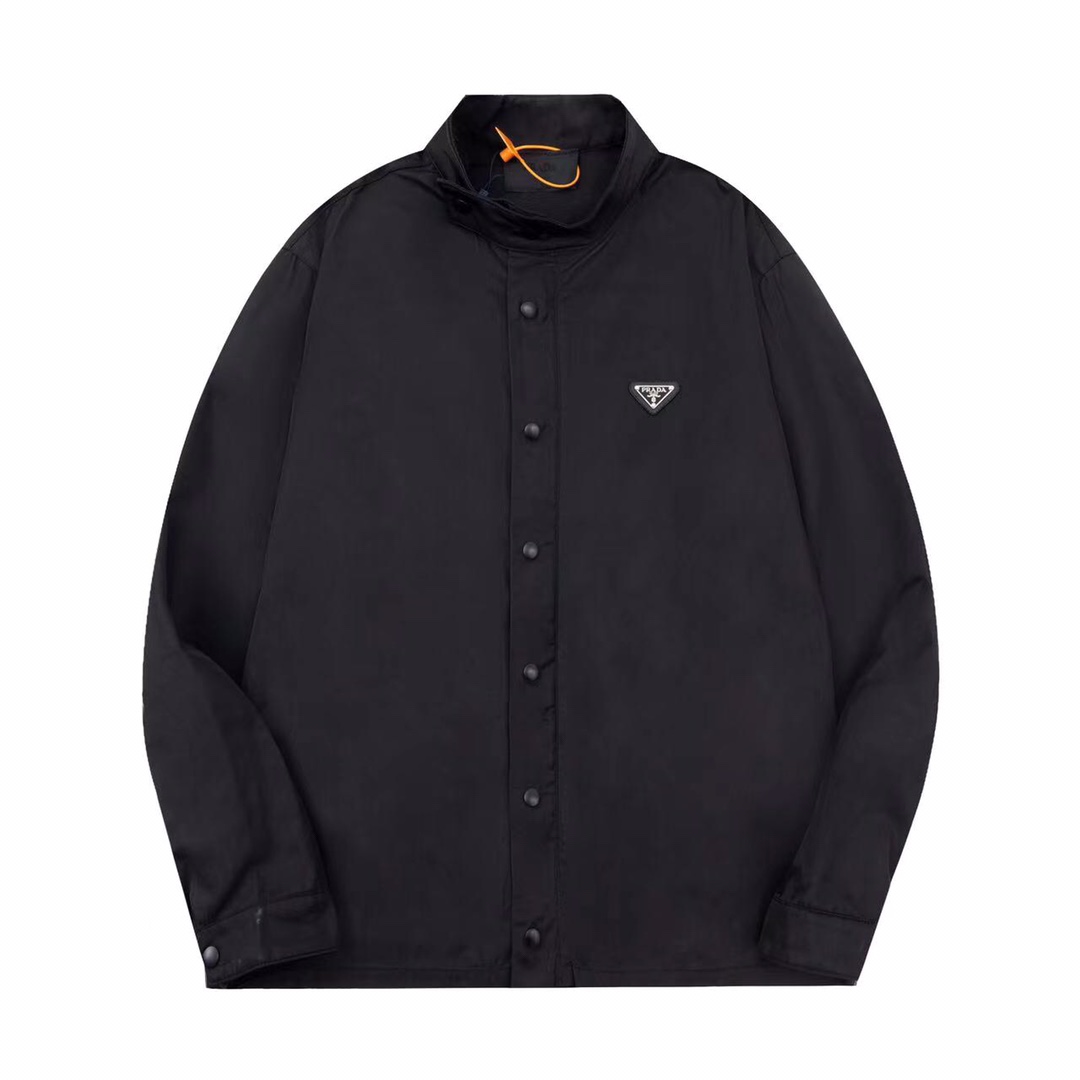 Prada Clothing Shirts & Blouses Black Nylon Fall/Winter Collection Fashion Long Sleeve