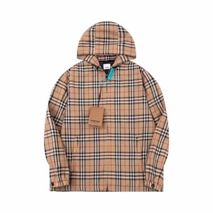 Burberry Clothing Coats & Jackets Windbreaker Lattice Polyester Spring/Fall Collection Hooded Top