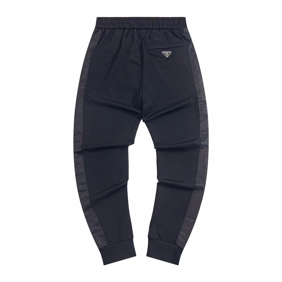 Prada Classic Triangulation Exercise Long Pants: Green Nylon Band, XS-S-M-L Sizes - 图片 2