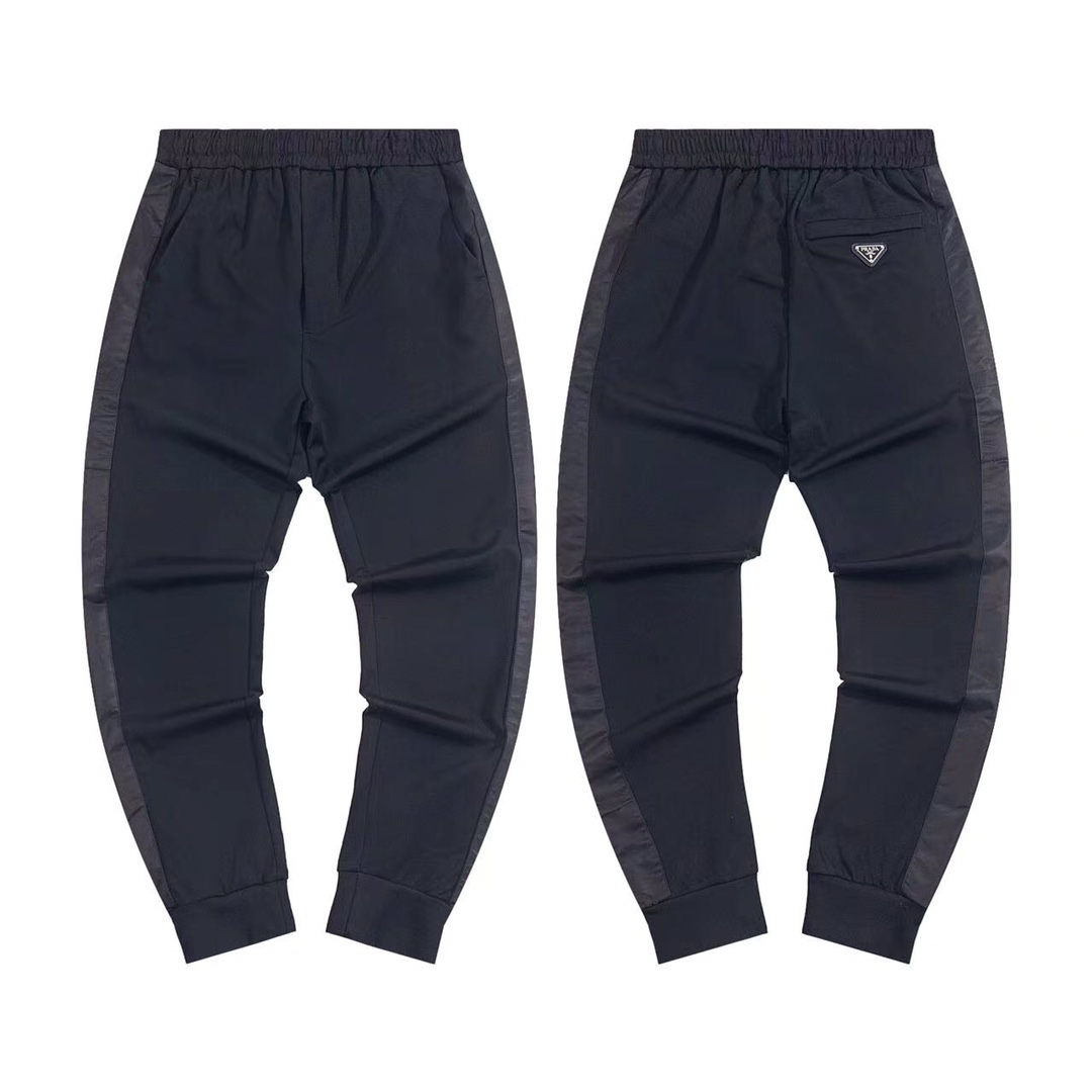 Prada Classic Triangulation Exercise Long Pants: Green Nylon Band, XS-S-M-L Sizes - 图片 3