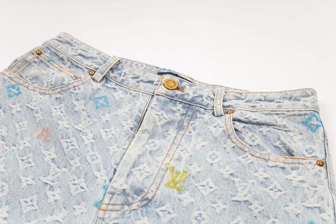 Luxury Embroidered Jeans: Intricate Design, Premium Quality, Limited Edition, Various Sizes - 图片 4