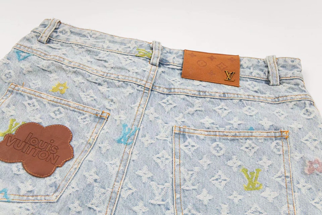 Luxury Embroidered Jeans: Intricate Design, Premium Quality, Limited Edition, Various Sizes - 图片 9