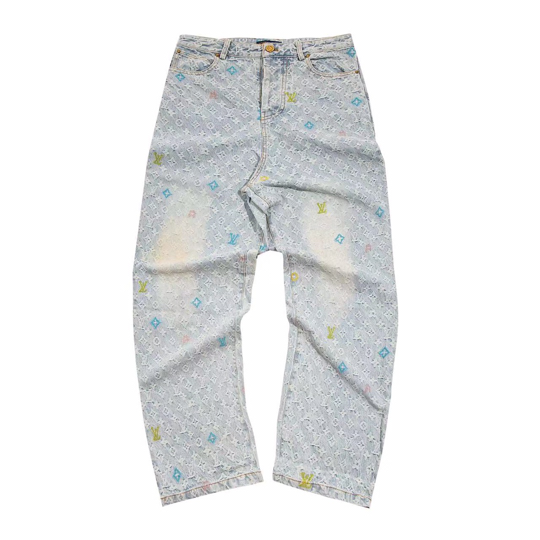 Luxury Embroidered Jeans: Intricate Design, Premium Quality, Limited Edition, Various Sizes