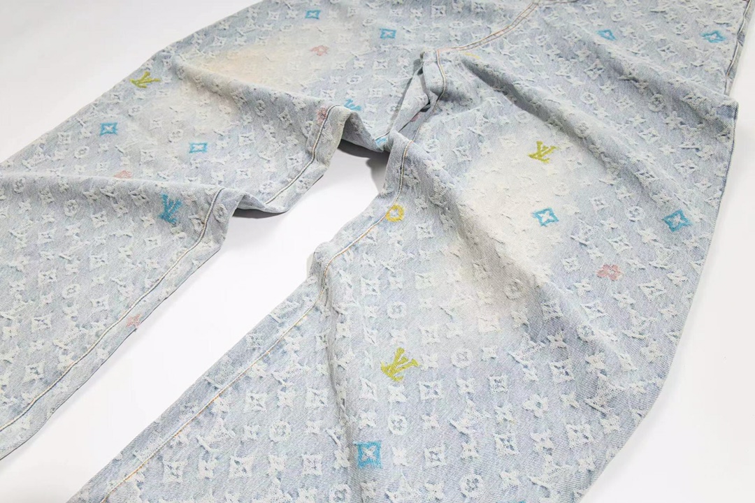 Luxury Embroidered Jeans: Intricate Design, Premium Quality, Limited Edition, Various Sizes - 图片 6