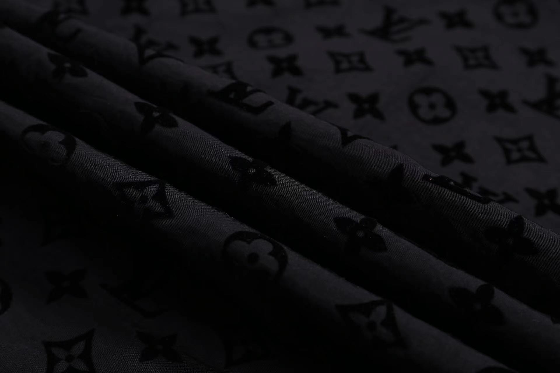 Louis Vuitton Flocked Monogram Print Shirt, Black High-End Luxury 8 i1740722537547 2139 0 6
