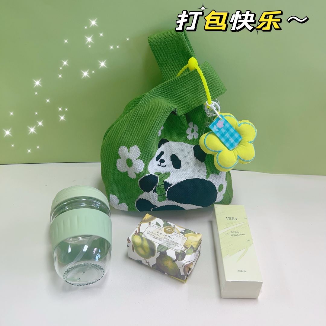 🌿一件40套 节日好礼 创意针织手提包套装