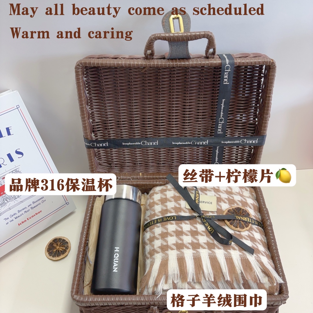 🌿法式复古手提箱套装