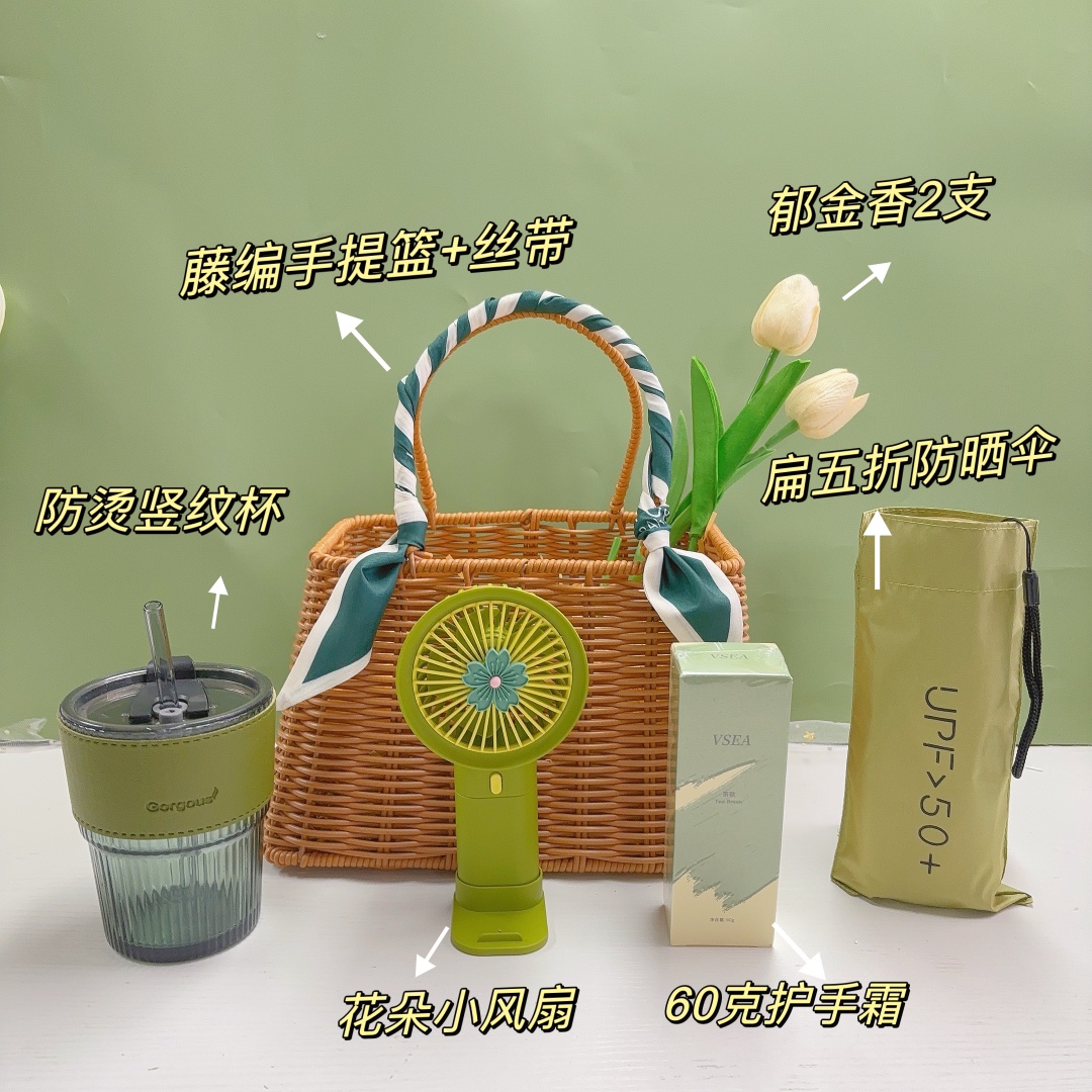 夏日复古藤编篮伴手礼