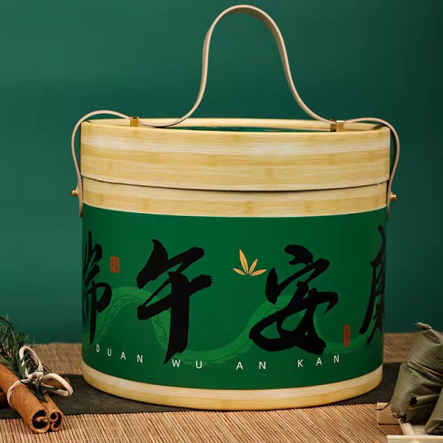 🎋端午仿竹纹圆筒端午节伴手礼