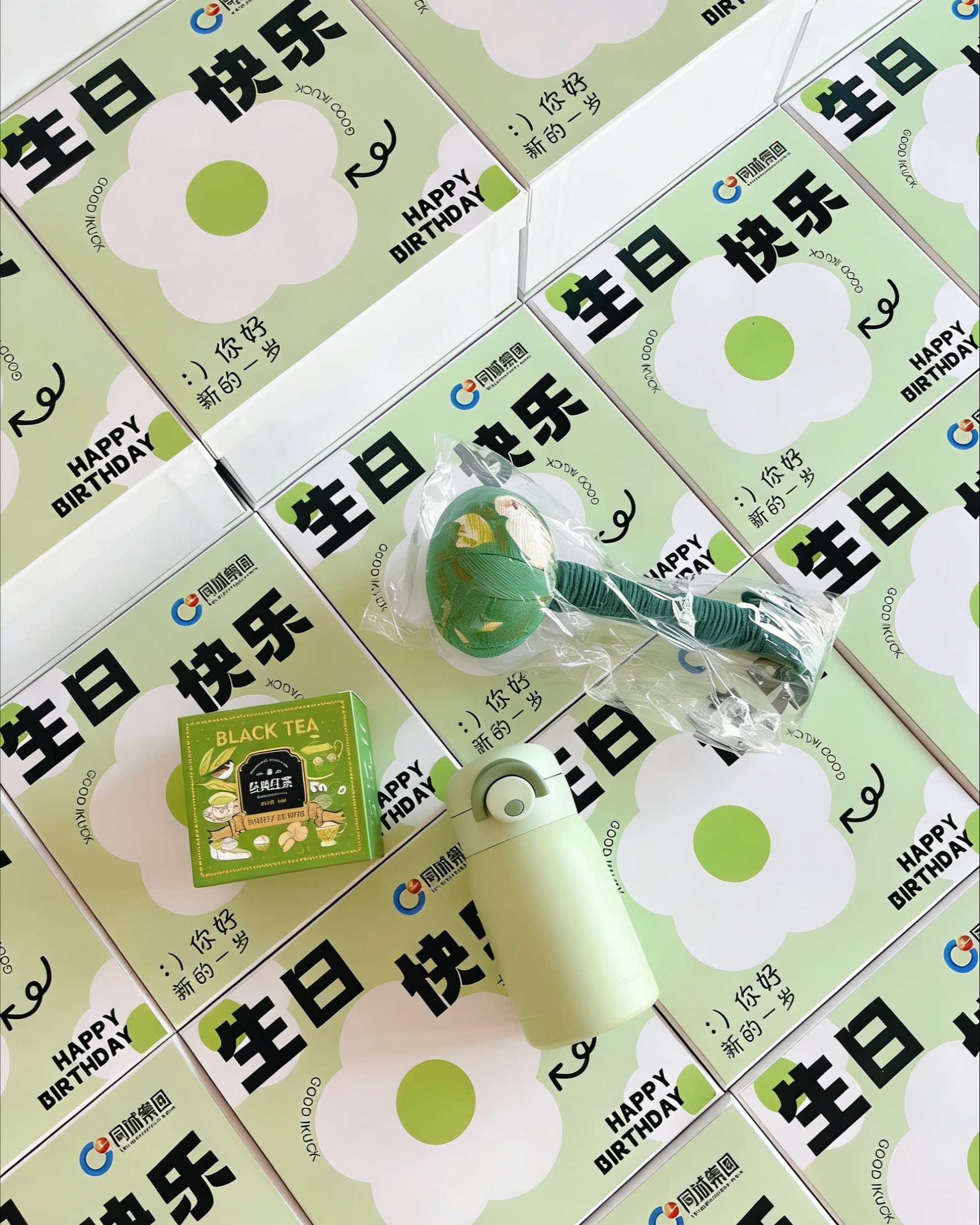 被这套清新感拉满的生日伴手礼戳中了💚