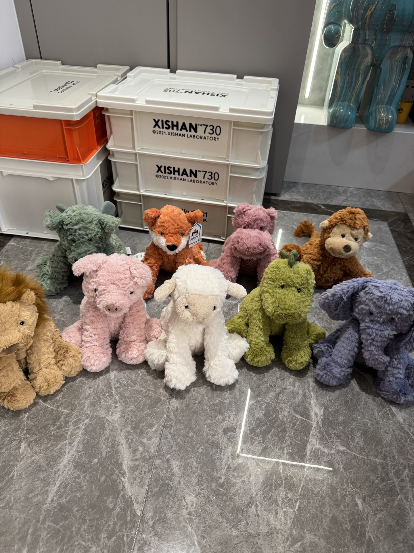 Jellycat Wavy Fur Plush Toy, Super Soft Stuffed Animal for Baby, 25cm