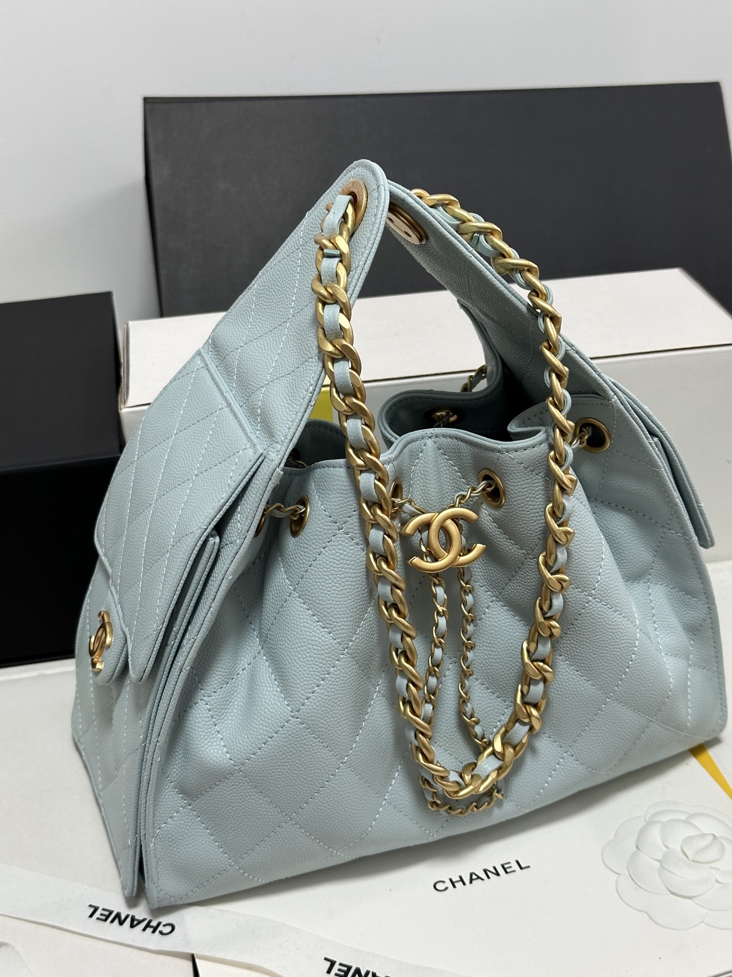 Chanel 25C Spring Hobo Bag, Leather Shoulder Bag with Gold-Tone Hardware 3 i1751993642878 8456 0 1
