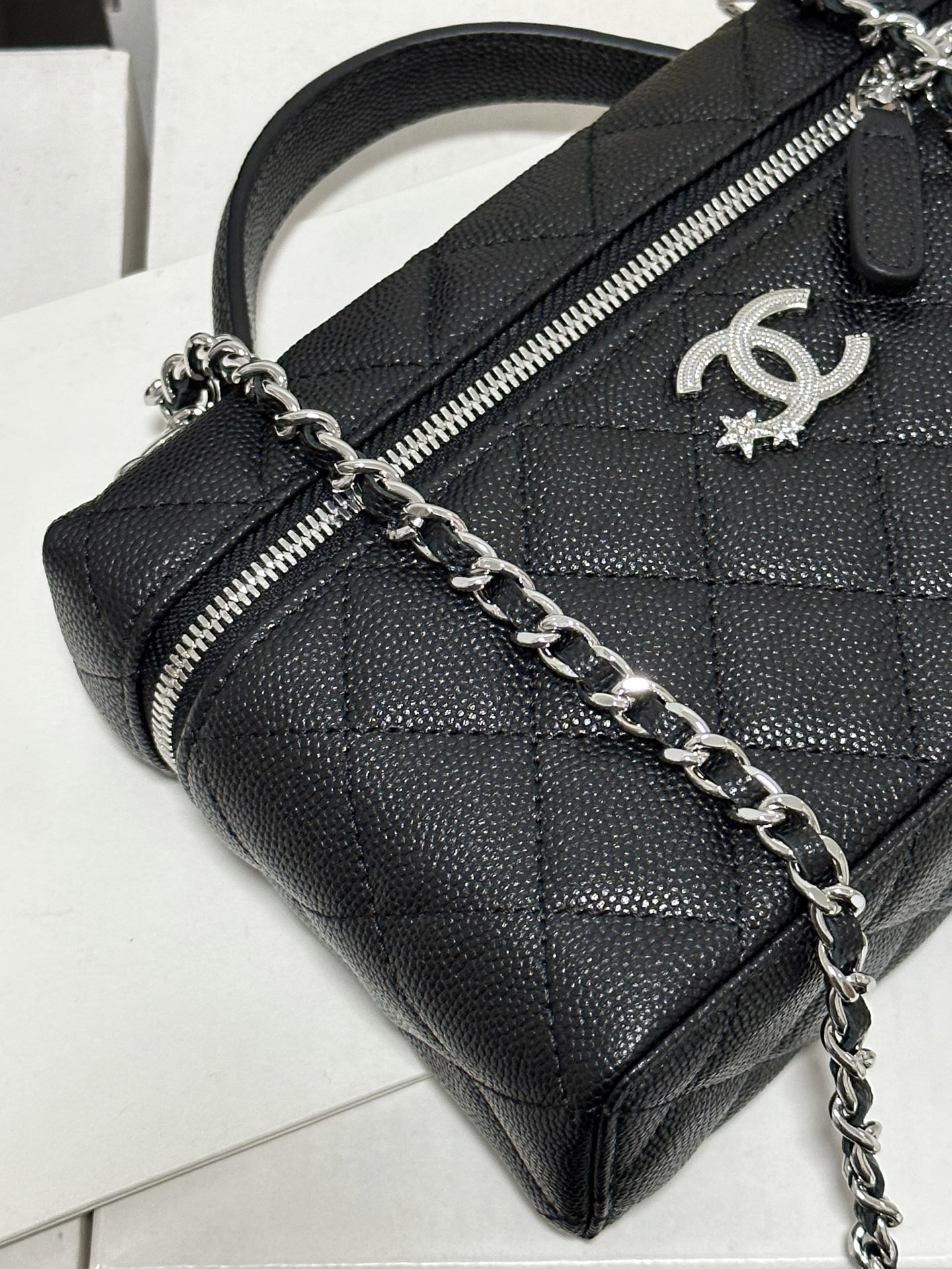 Chanel 25B LP Meteor Hardware Vanity Bag, Calfskin Leather, Black, 19.5 x 17 x 5 7 i1754583419702 3957 0 5