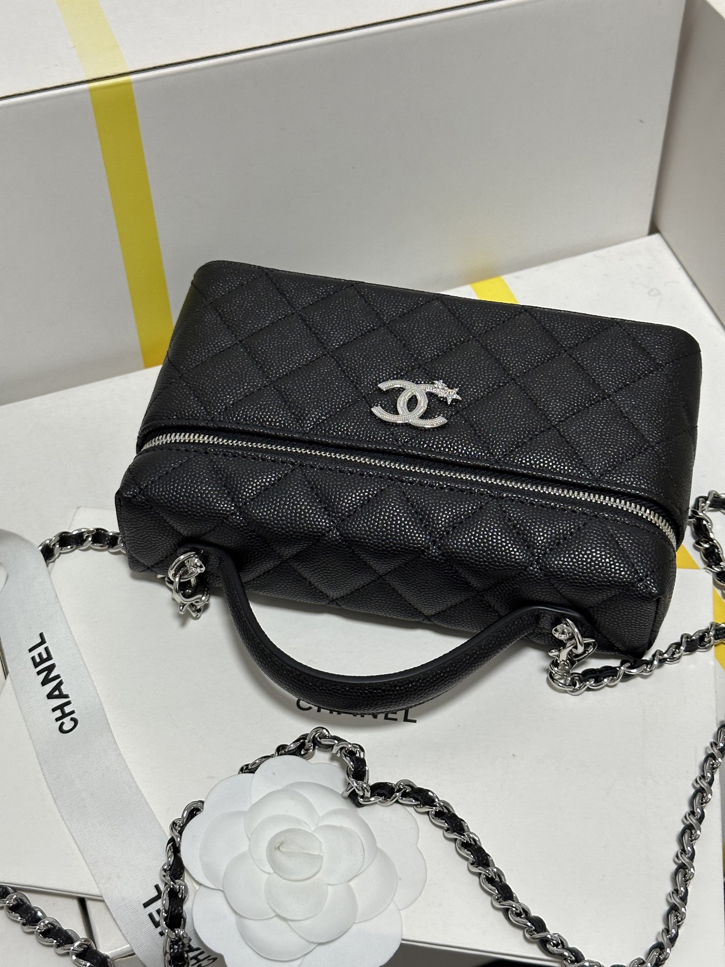 Chanel 25B LP Meteor Hardware Vanity Bag, Calfskin Leather, Black, 19.5 x 17 x 5 10 i1754583421086 6360 0 8