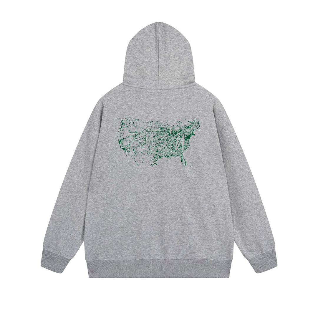 XB780 Stussy SS23 Ink-Printed Fur Jackets with Wide Shoulders and Various Colors - 图片 8