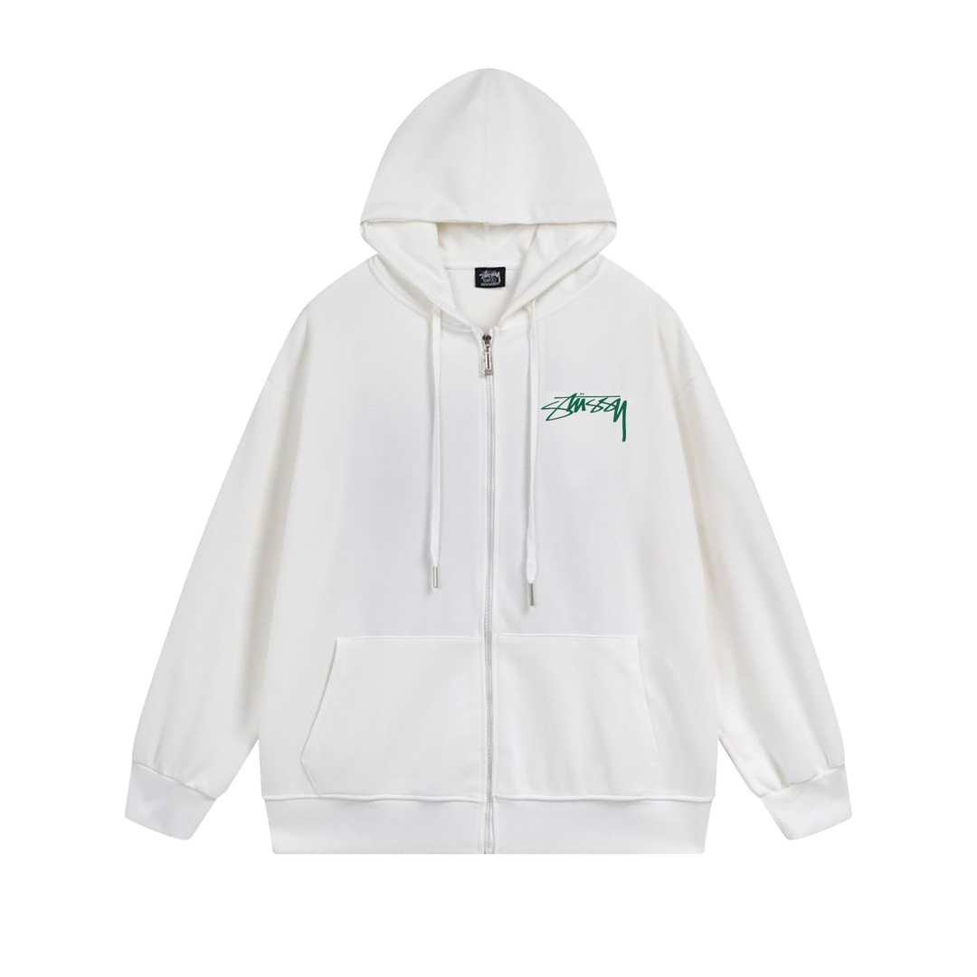 XB780 Stussy SS23 Ink-Printed Fur Jackets with Wide Shoulders and Various Colors - 图片 3