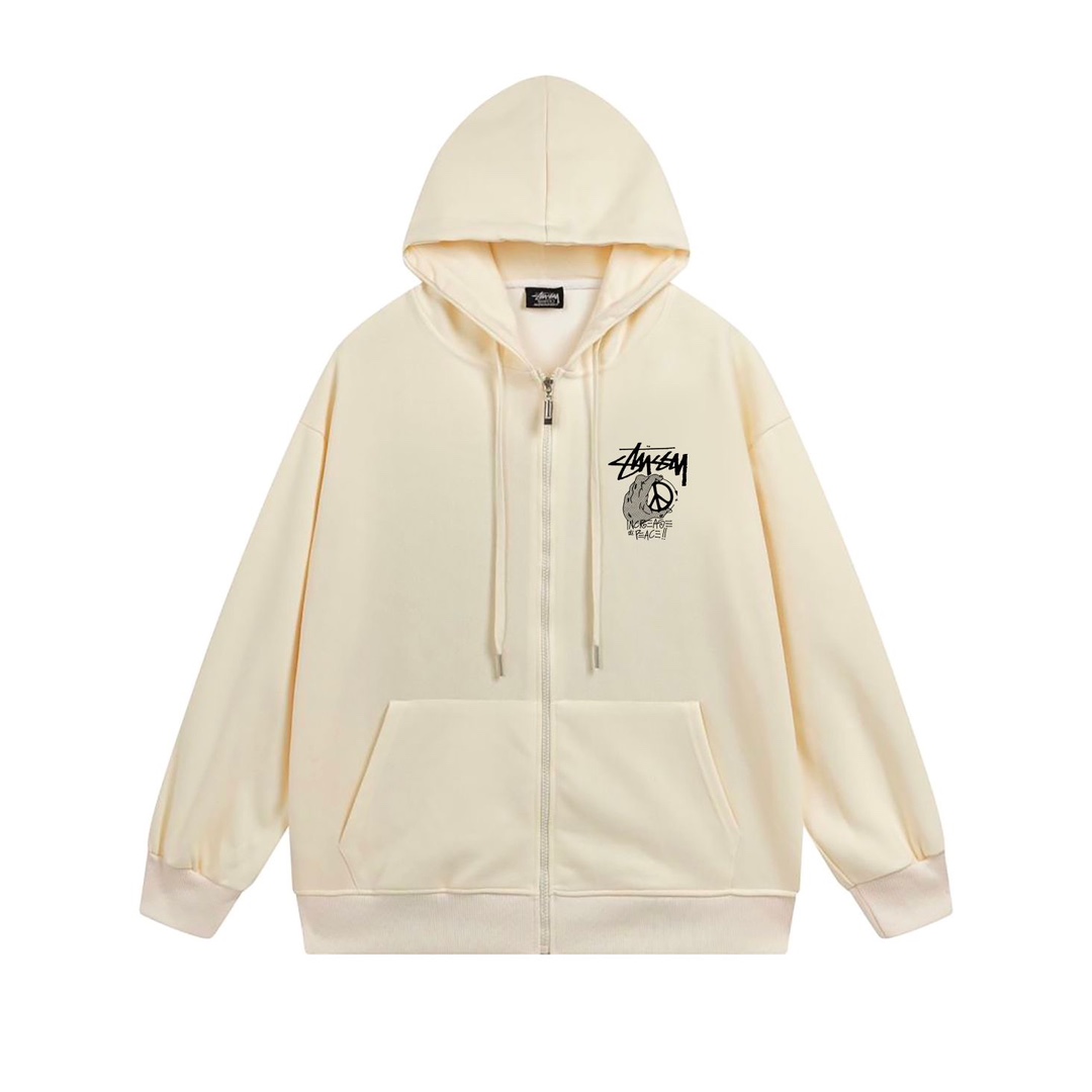 Stussy SS23 Fur and Velvet Collection: Hand-Printed Hoods and Jackets, Various Colors and Sizes - 图片 7