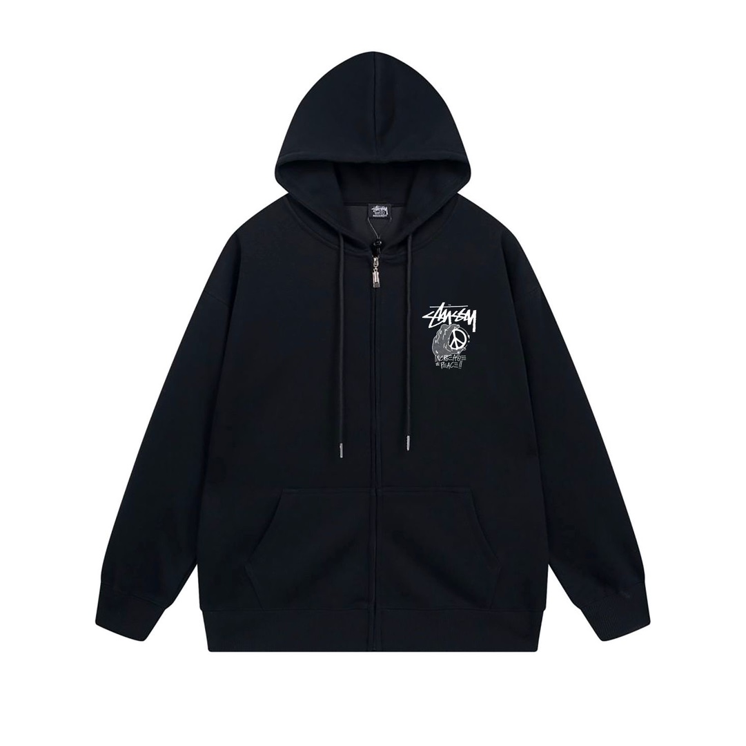 Stussy SS23 Fur and Velvet Collection: Hand-Printed Hoods and Jackets, Various Colors and Sizes - 图片 3