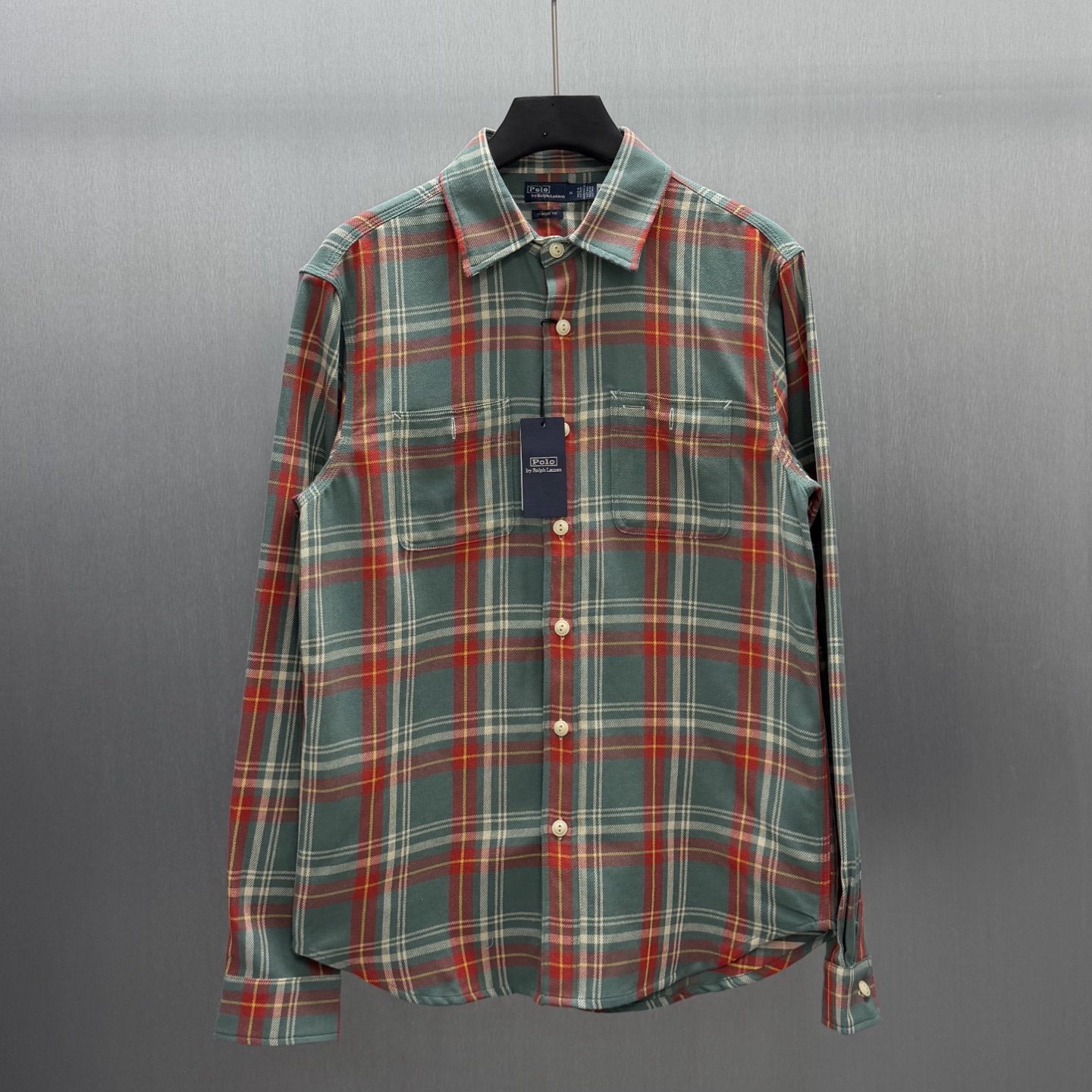 P225🧧Polo Ralph Lauren camisa clásica de cuadros, Tallas: S-XL. Seleccionada tela de algodón suave, transpir…