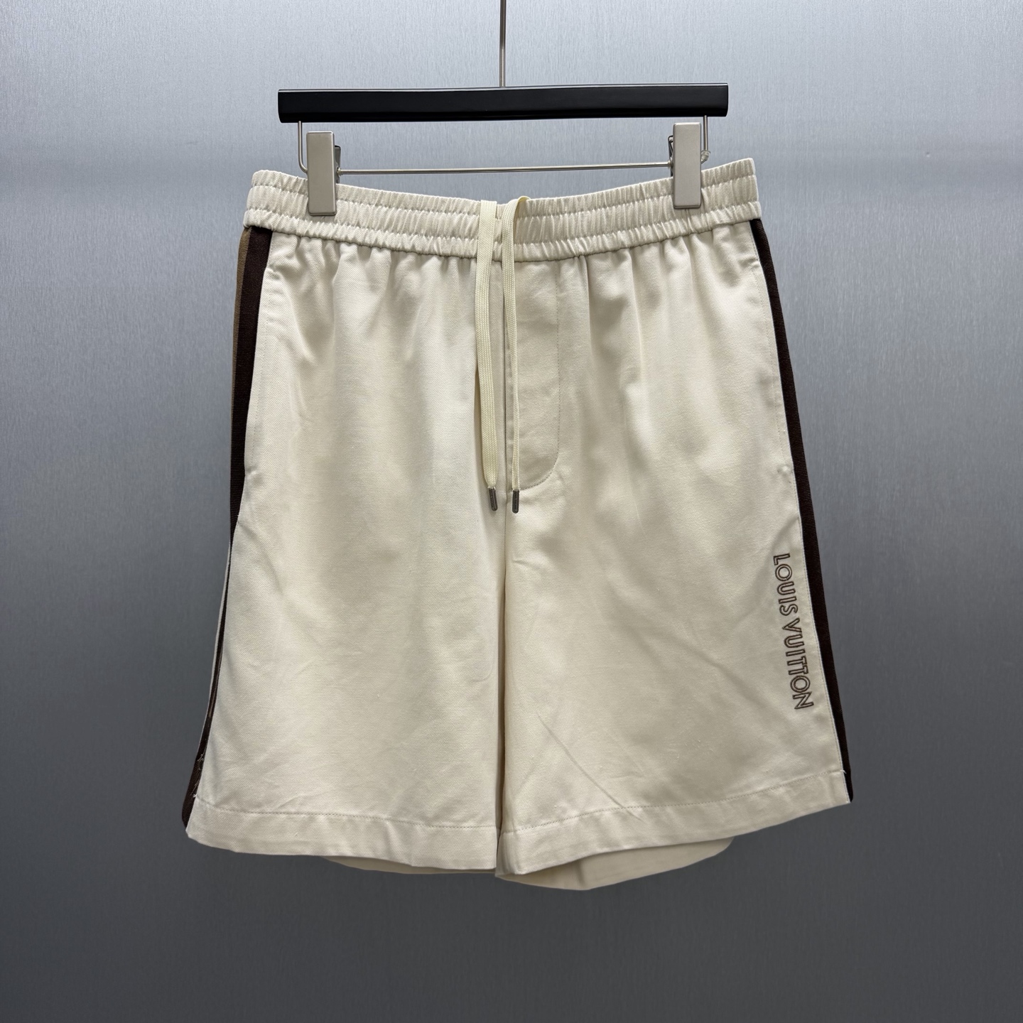 P170 🧧LU Pantalones cortos con cinta de doble cara Talla: S-XL. Pantalones cortos de piqué de algodón blanco con inser…