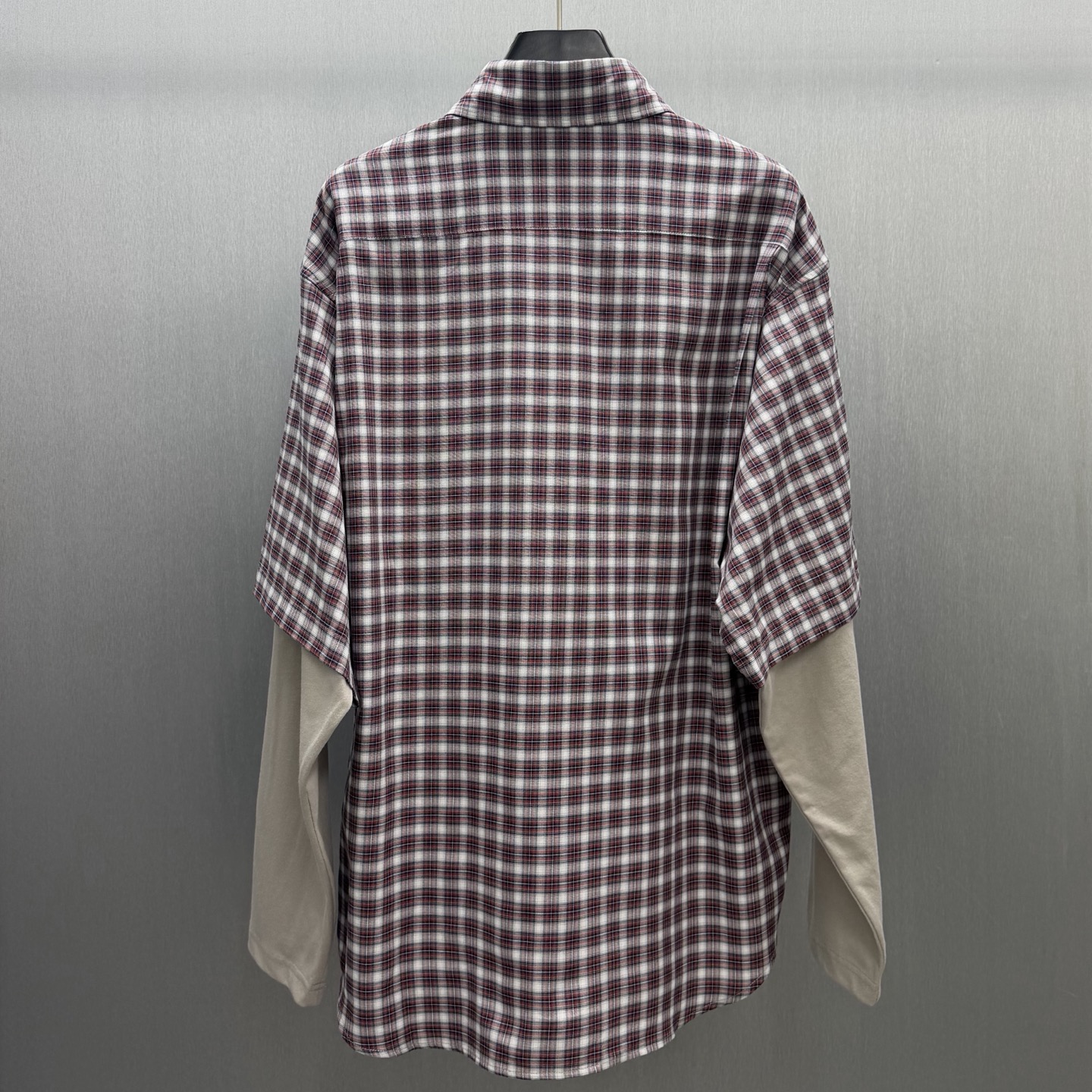 Balenciaga 巴黎世家假两件格纹衬衫