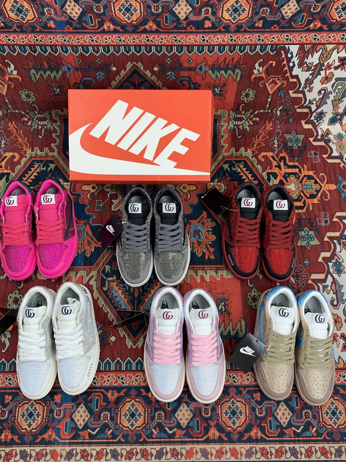 GUCCI グッチ Nike コラボ カップル用 スニーカー 高級