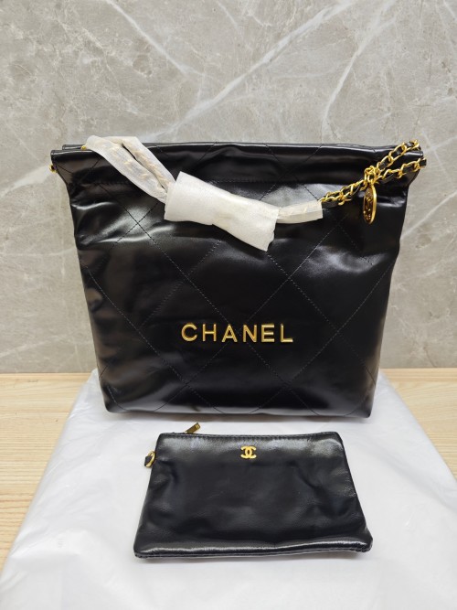 Chanel Black Quilted Leather Drawstring Bucket Bag with Pouch 1 Chanel Black Quilted Leather Drawstring Bucket Bag with Pouch