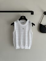 Chanel Ropa Camiseta de tirantes Réplica de moda diseñador
 Tejido