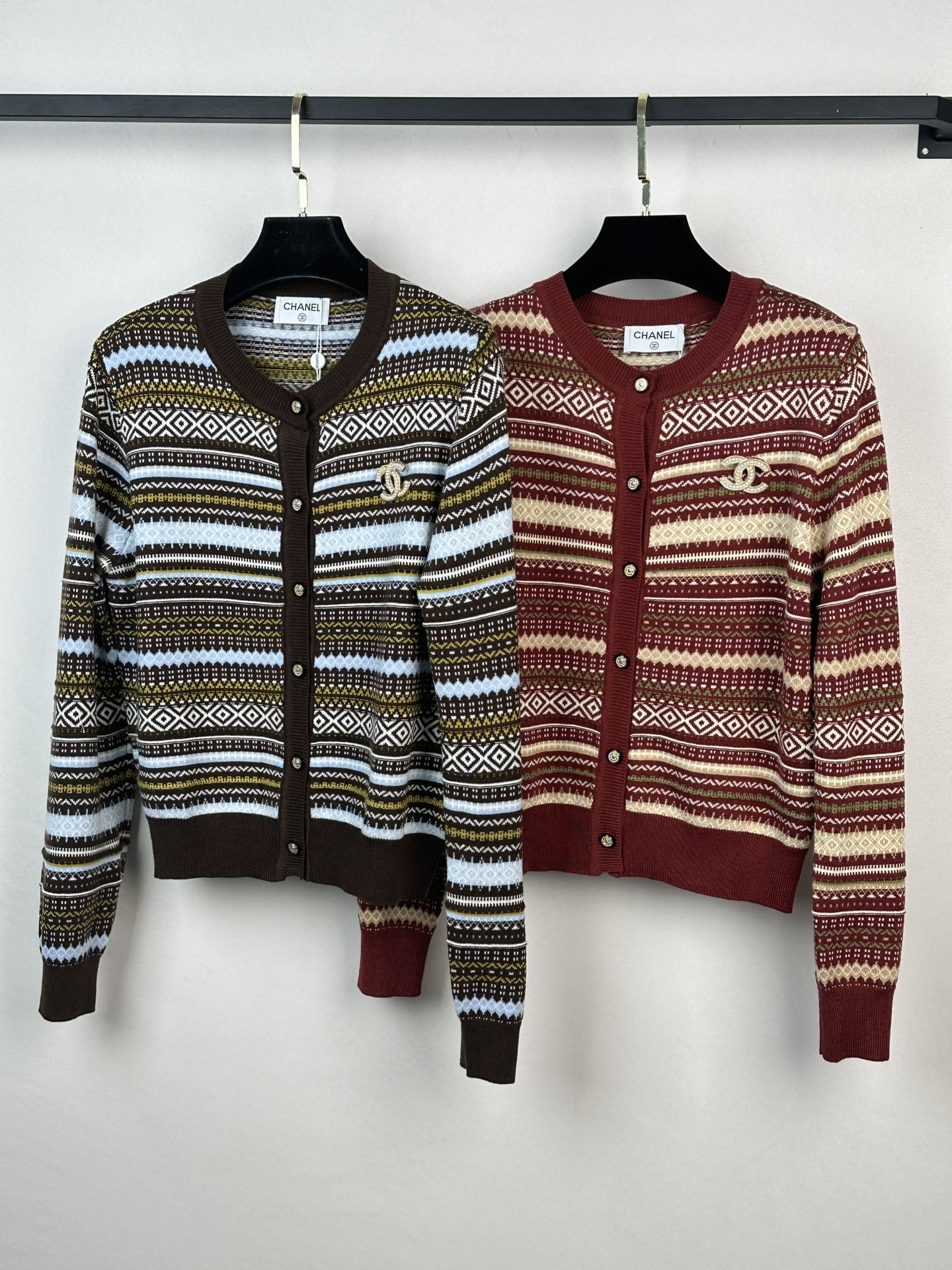 Chanel Abbigliamento Cardigan Maglione Mirror copia il lusso
 Lavorazione a maglia Collezione Autunno/Inverno