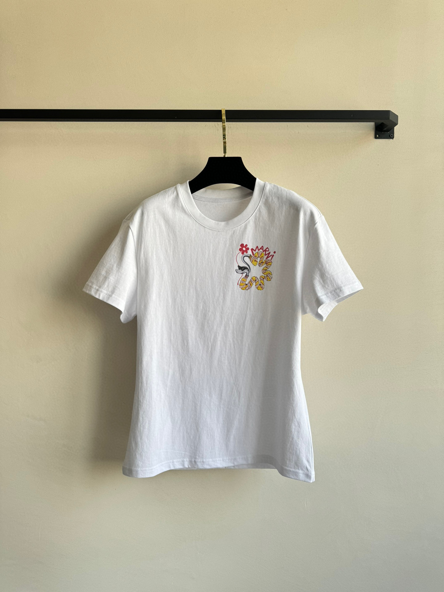 p437 First-rate, hard-core women’s suit, new Marni, New Year’s Snake T-shirt SML - 图片 1