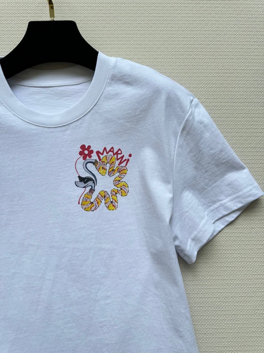 p437 First-rate, hard-core women’s suit, new Marni, New Year’s Snake T-shirt SML - 图片 7