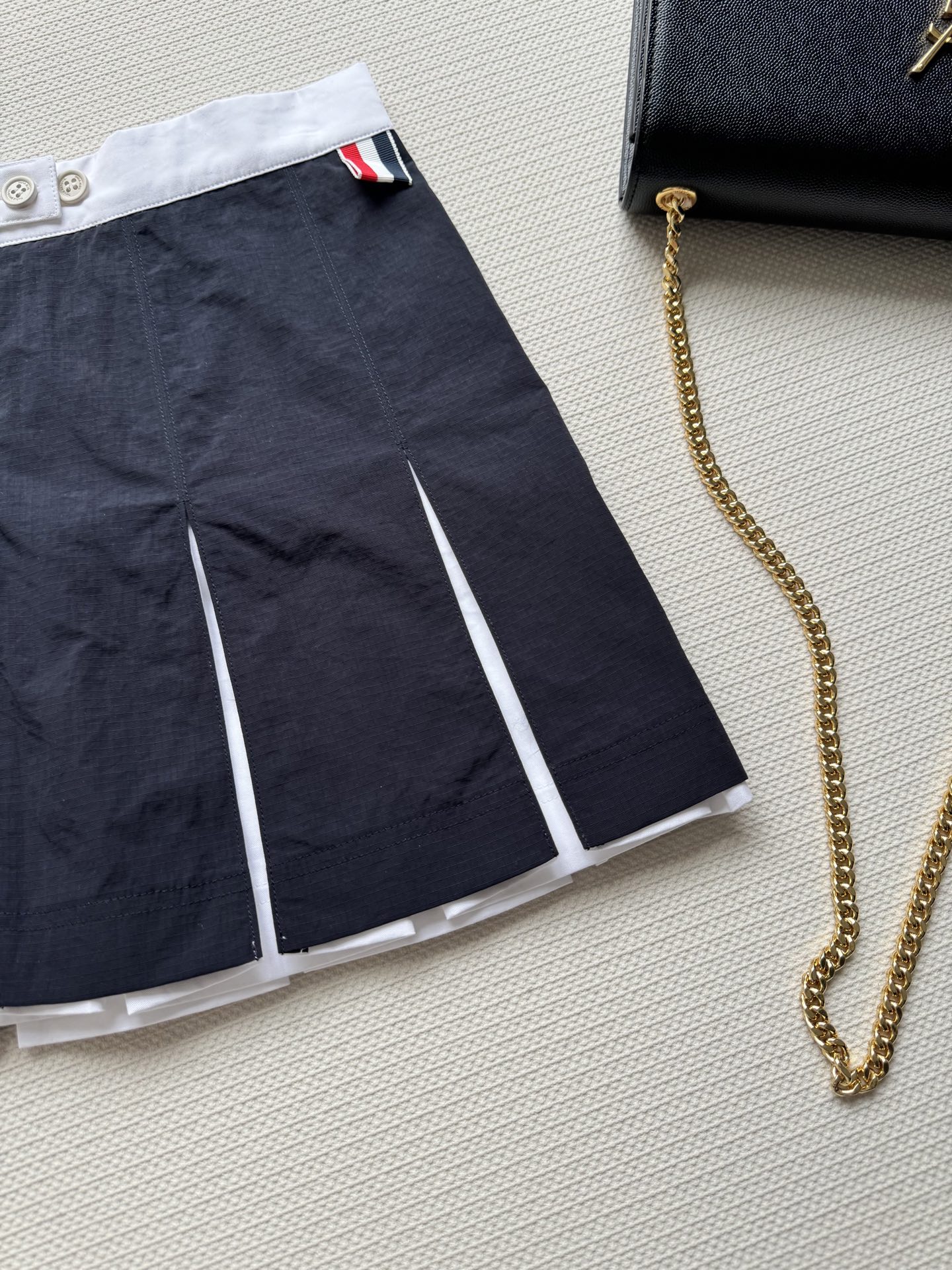 ThomBrown* College P644 Female Dress: Timeless Elegance with High Waist Design - 图片 5