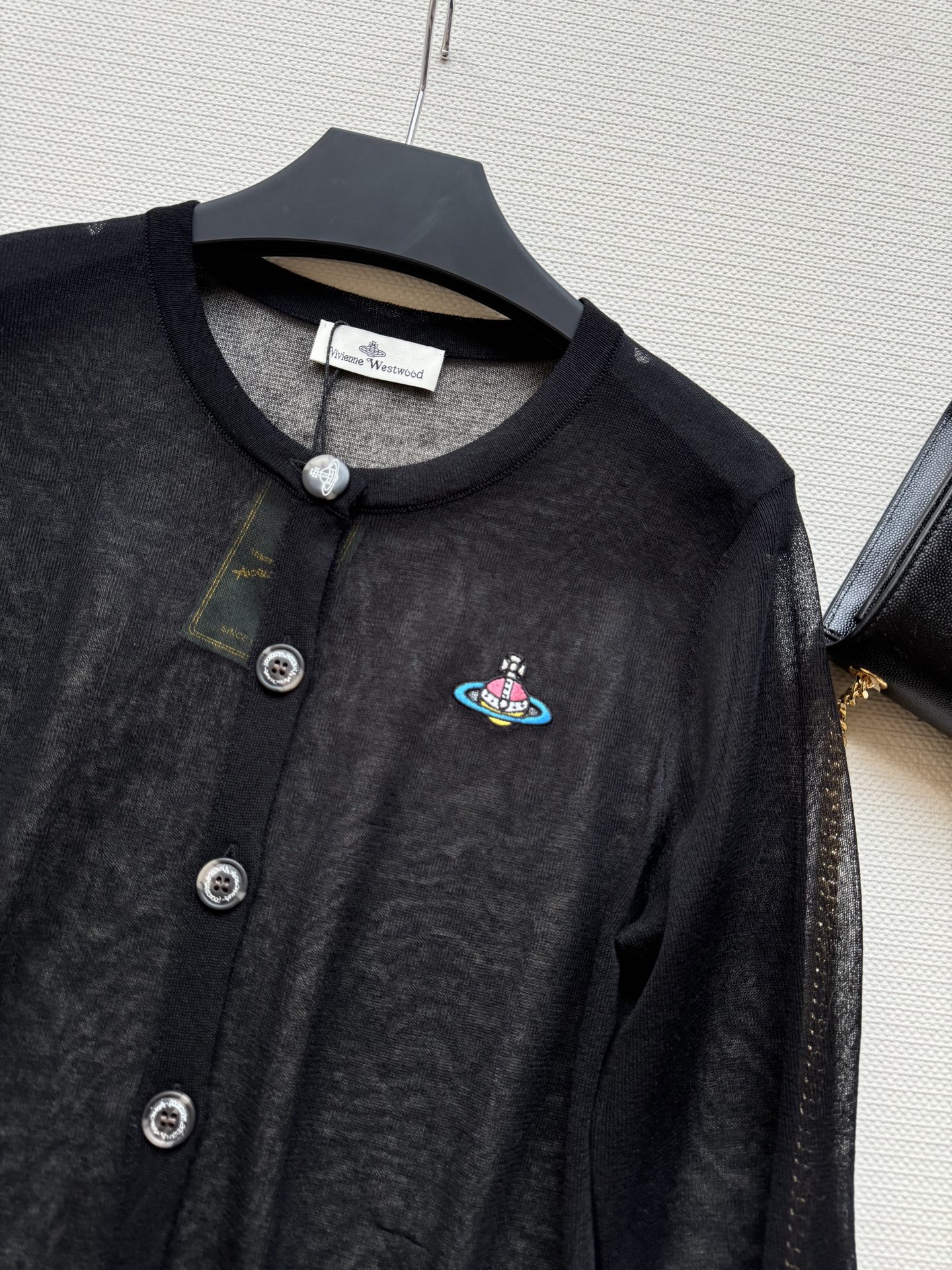 Fashionable Planet Embroidered Round Tie Shirt with Sunscreen Pocket - 图片 4