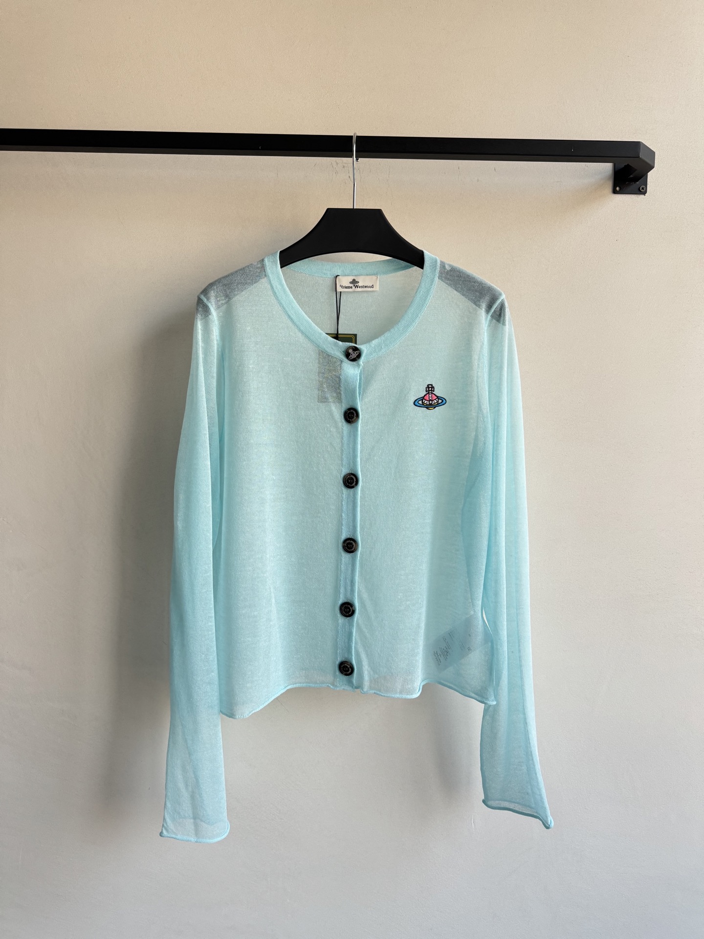 Stylish Sun Protection: Bad-Ass Girl’s Fashionful Planet Embroidered Round Tie Shirt