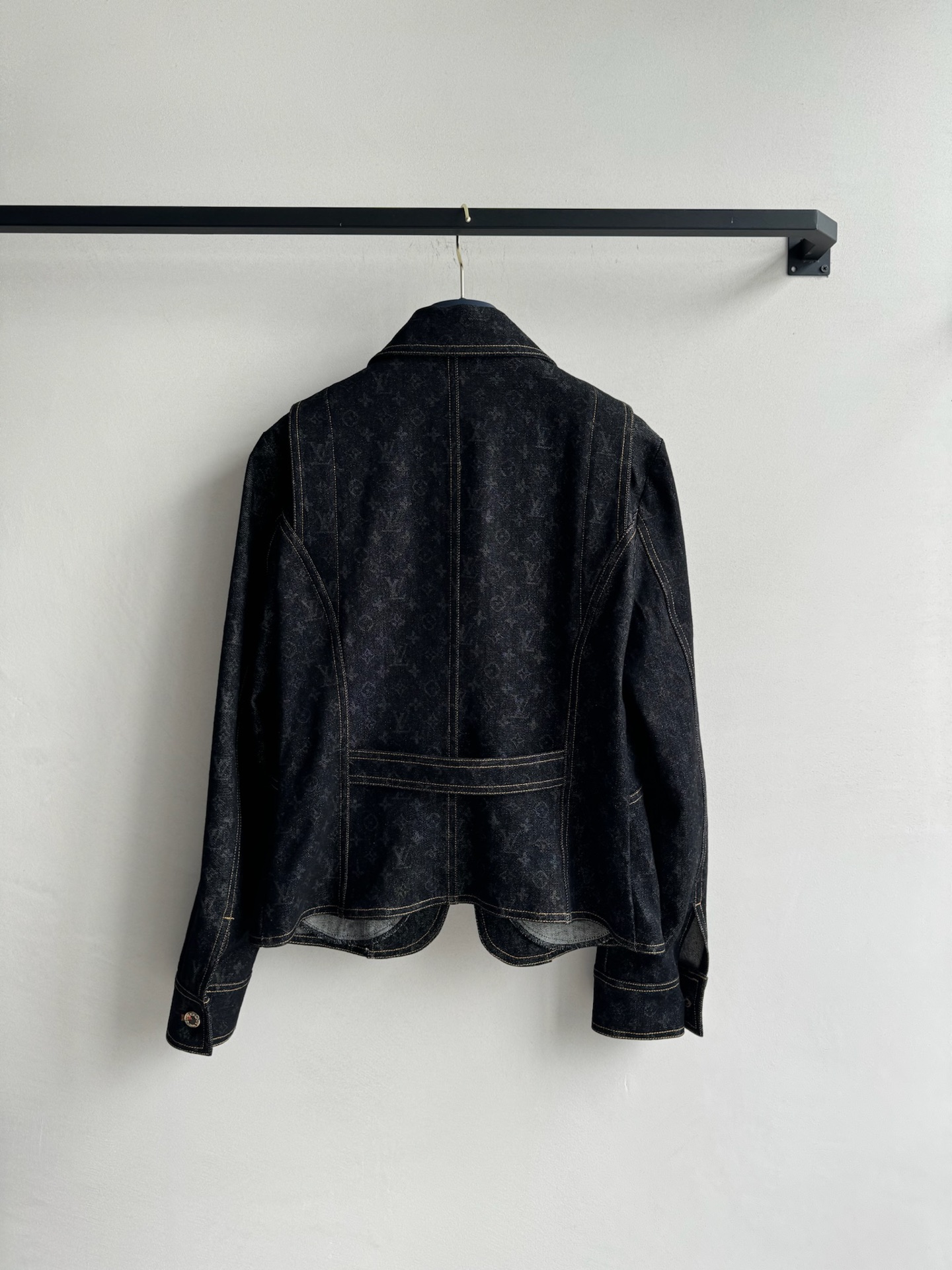 Louis Vuitton Dark Monogram Denim Jacket - Retro Chic, Party Ready 3 i1744435236735 4041 0 1