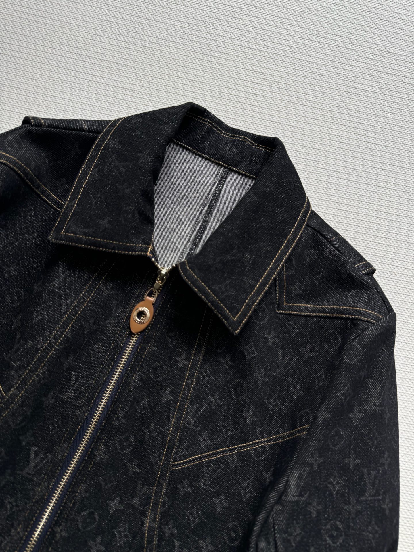 Louis Vuitton Dark Monogram Denim Jacket - Retro Chic, Party Ready 6 i1744435236761 1497 0 4