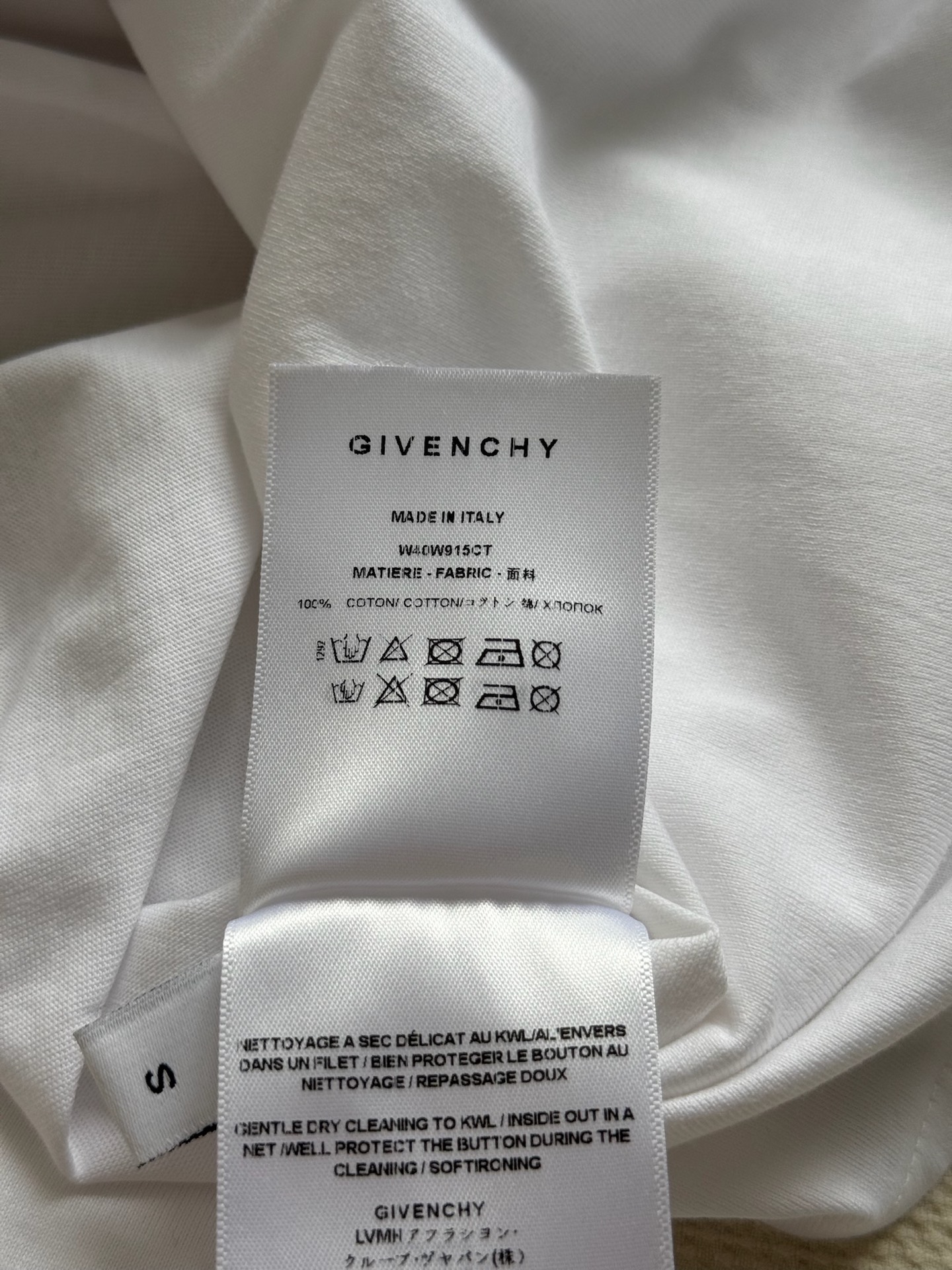 P552 Original Smalled with a new Givench* package, heavy-work drilling design short sleeve SML. - 图片 6