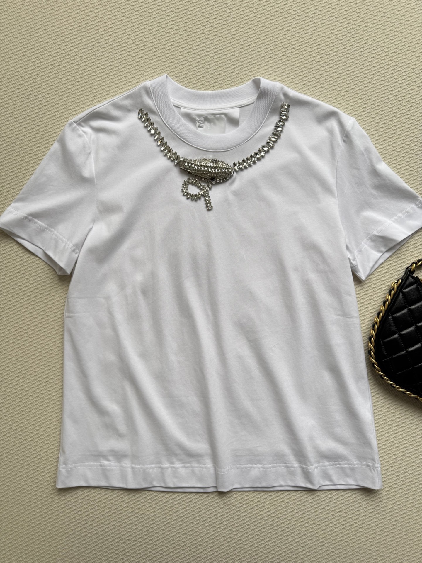 P552 Original Smalled with a new Givench* package, heavy-work drilling design short sleeve SML. - 图片 3