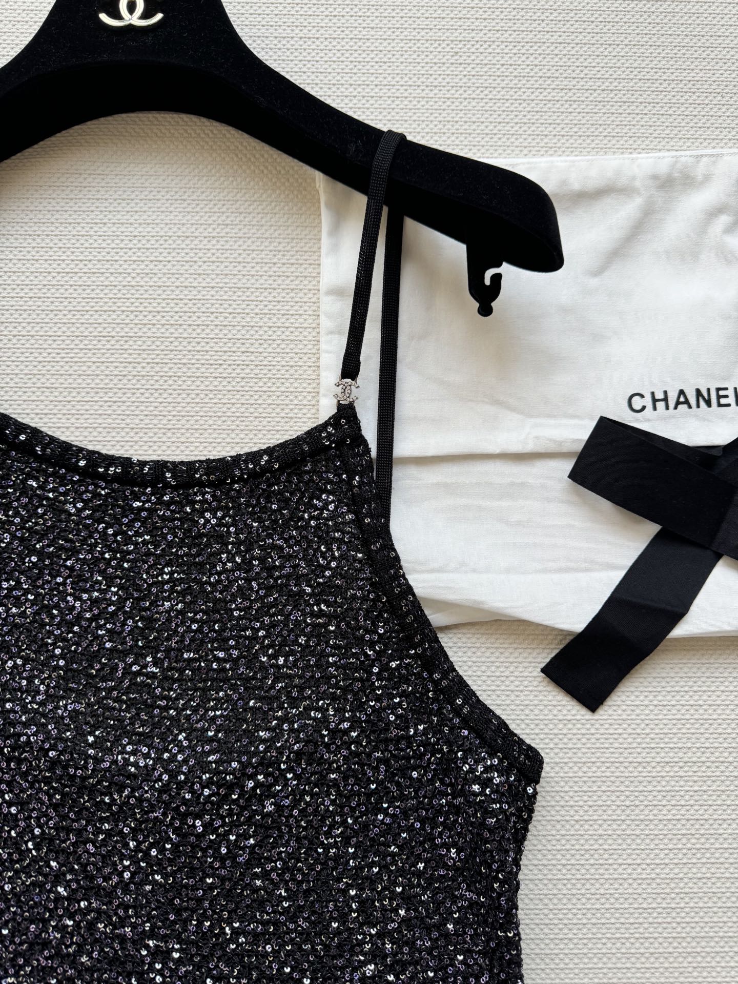 Chanel Sequin Knit Cami Top with Ruffle Hem - Summer Essential 6 i1744869419118 4249 0 4