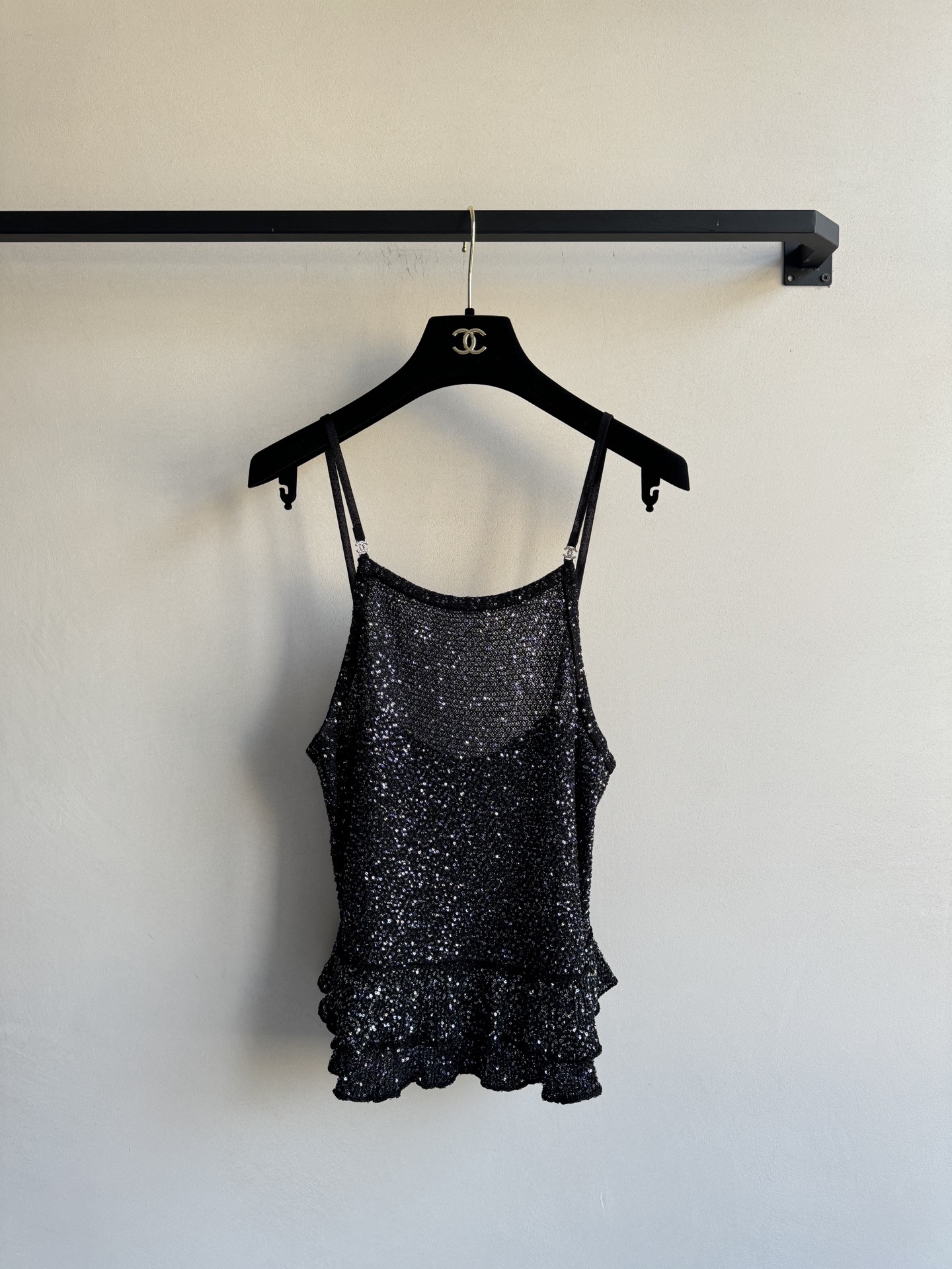 Chanel Sequin Knit Cami Top with Ruffle Hem - Summer Essential 2 i1744869419383 4844 0 0