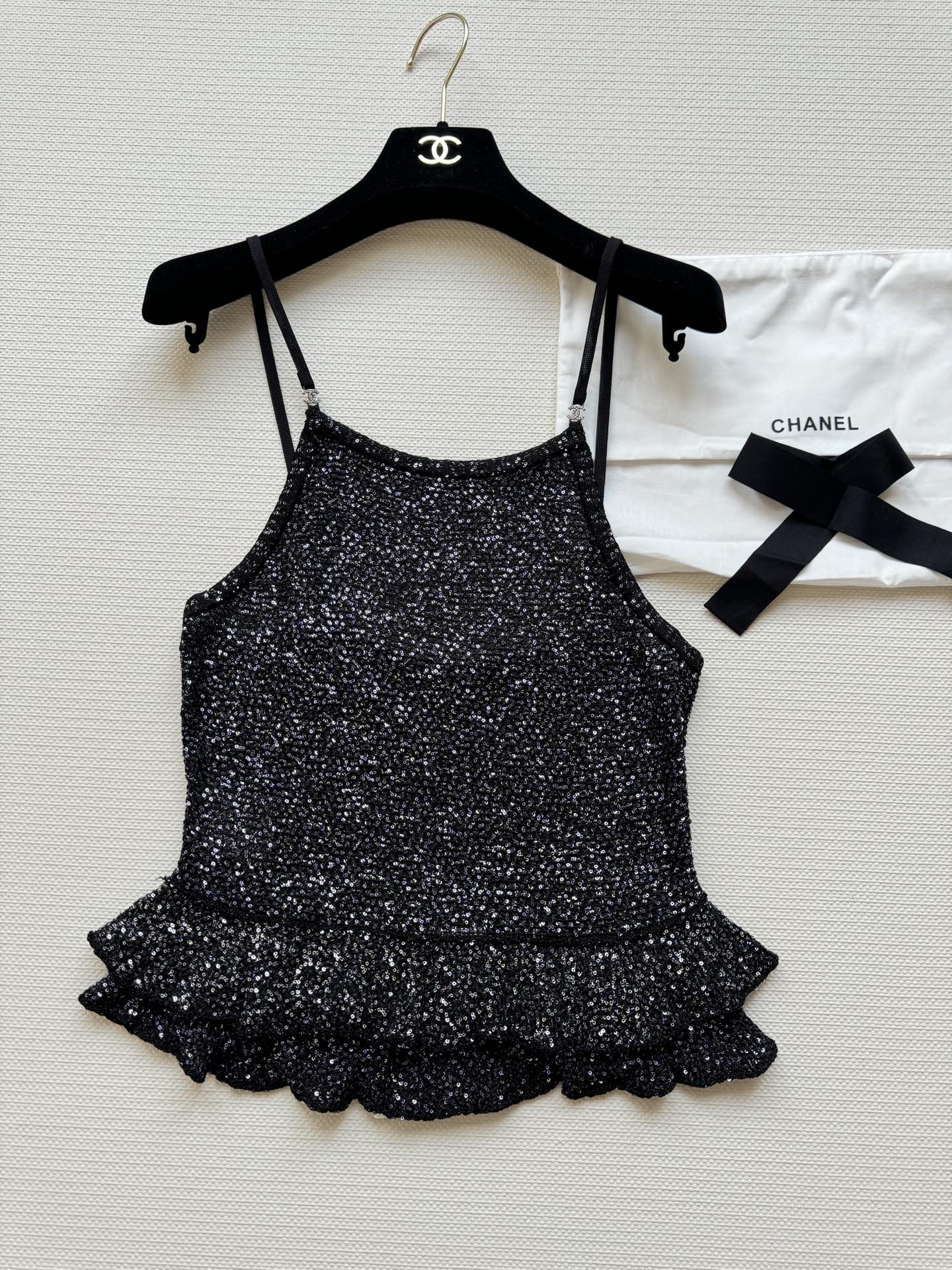 Chanel Sequin Knit Cami Top with Ruffle Hem - Summer Essential 4 i1744869421135 1616 0 2