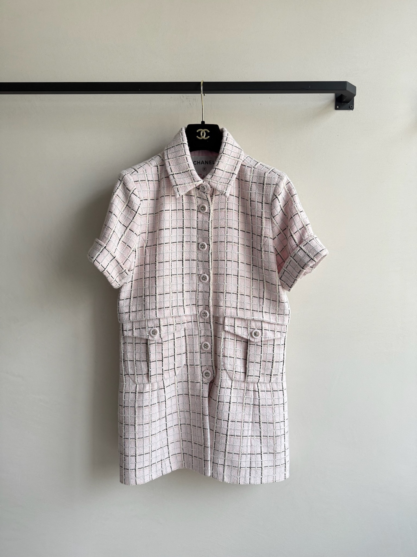 Chanel 2025C Tweed Mini Dress, Pink, White and Black - Elegant & Chic 2 i1745117793555 4250 0 0