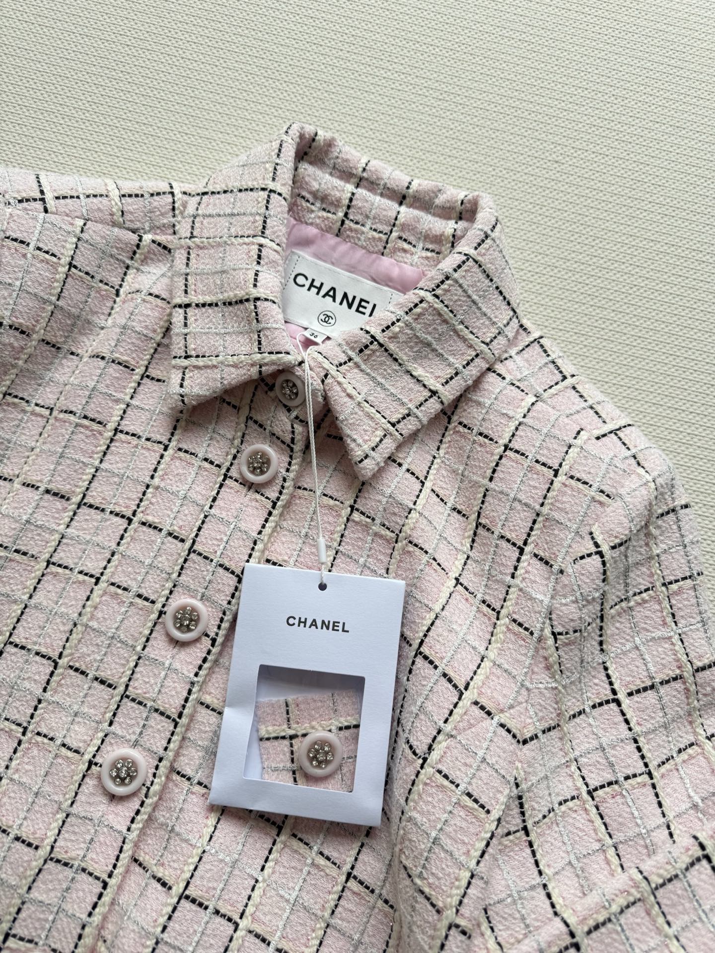 Chanel 2025C Tweed Mini Dress, Pink, White and Black - Elegant & Chic 6 i1745117831939 3837 0 8