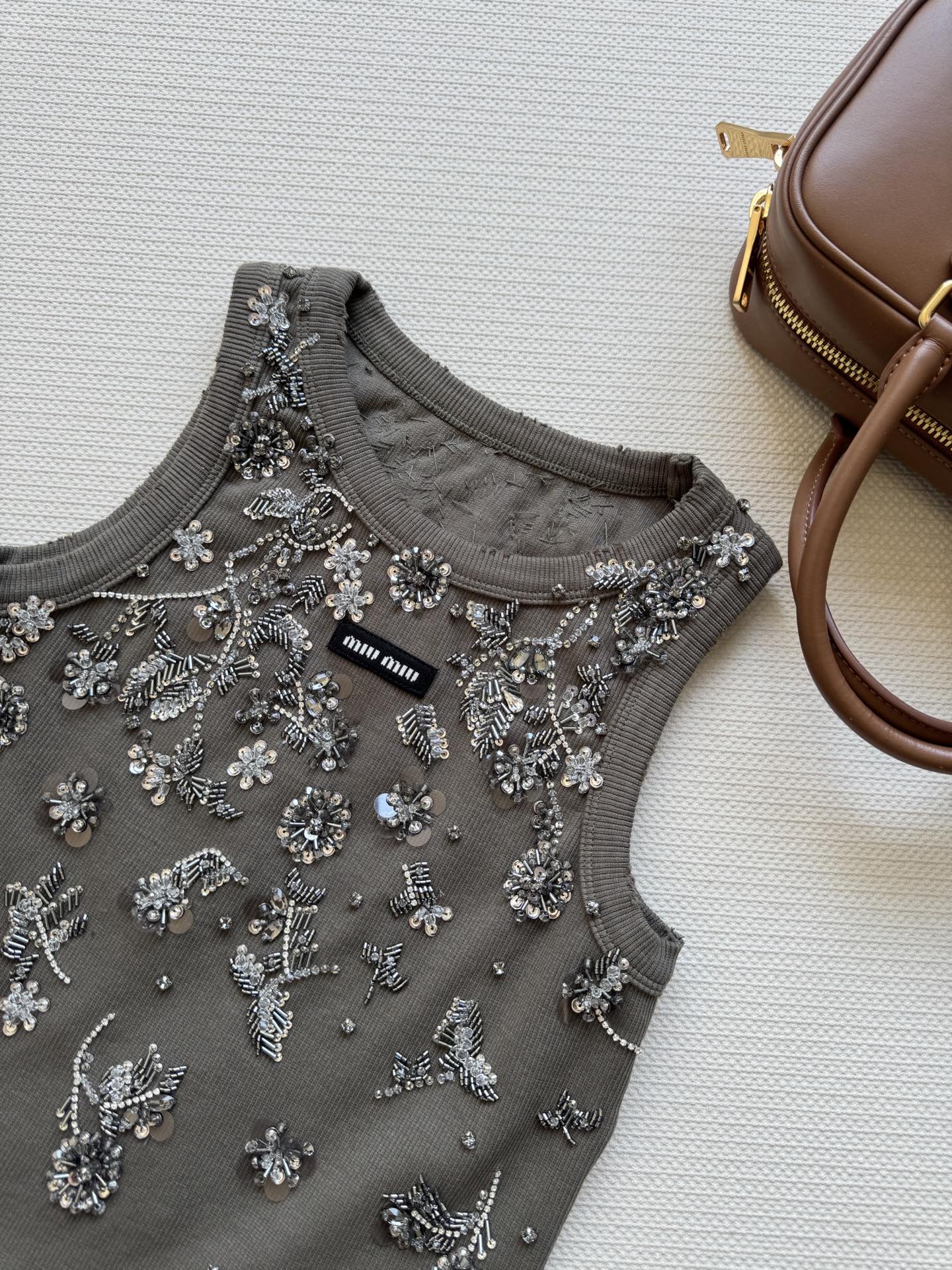 Miu Miu Inspired Floral Beaded Vest - High-Quality Replica, Available in S-M-L 6 i1745558482307 1250 0 6